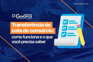Transferência de cota de consórcio